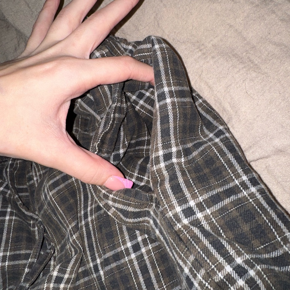 Cherokee Men's Dark Plaid Sweatpants - Picture 2 of 7